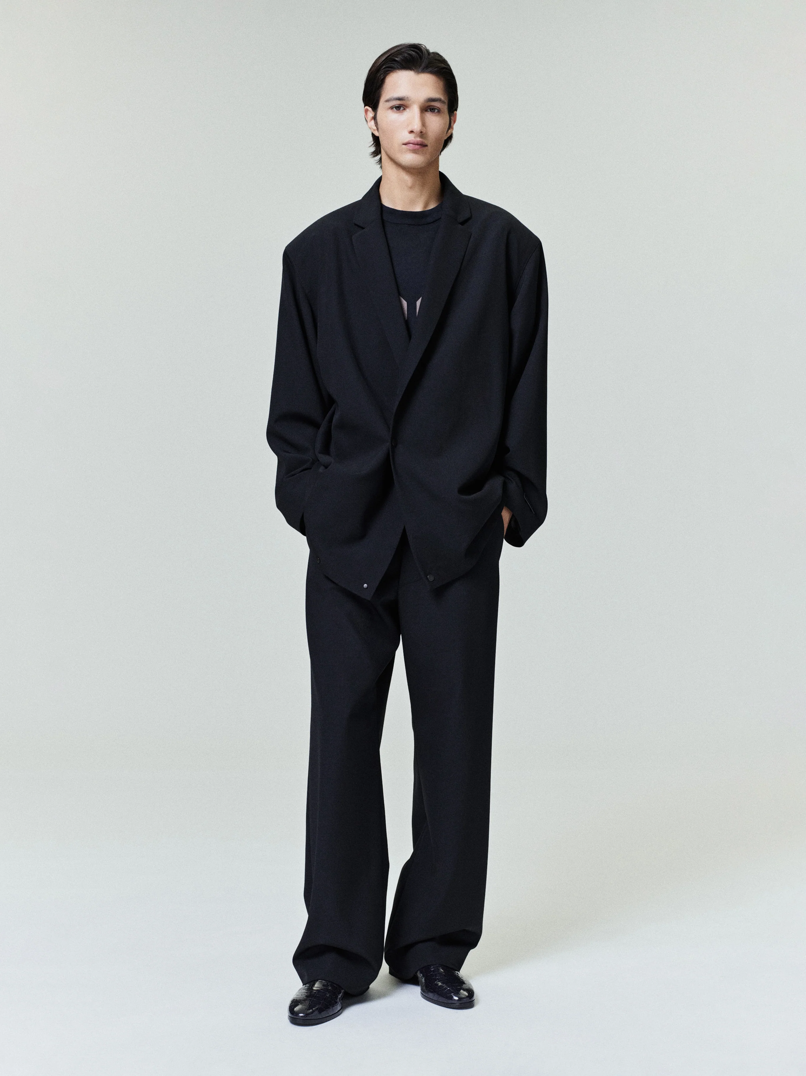 Wool Ripstop Casual Flat Front Pant