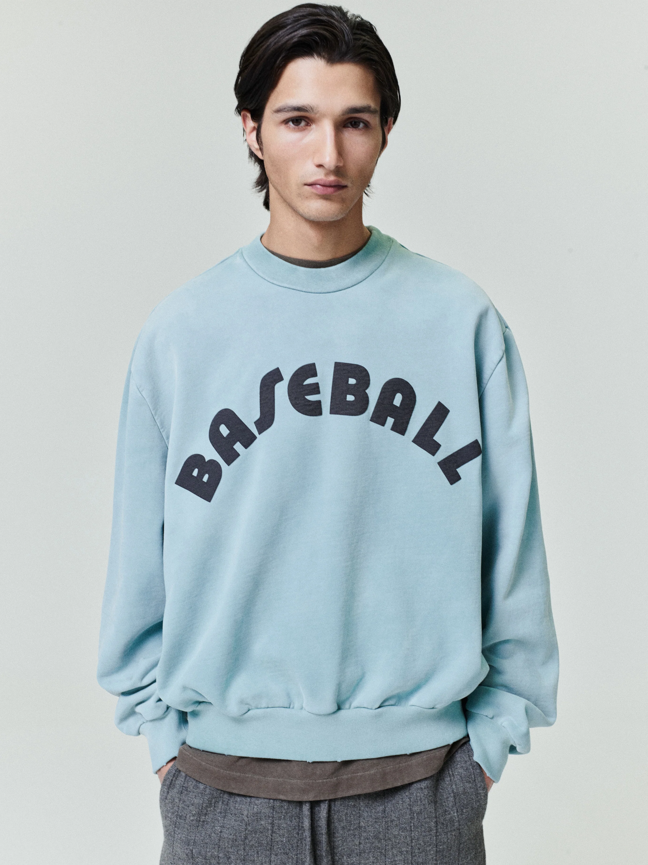 Baseball Classic Half Raglan Sweatshirt